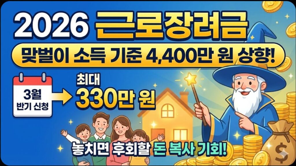 근로장려금 맞벌이 소득 기준